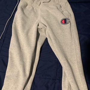Mens champion grey sweatpants